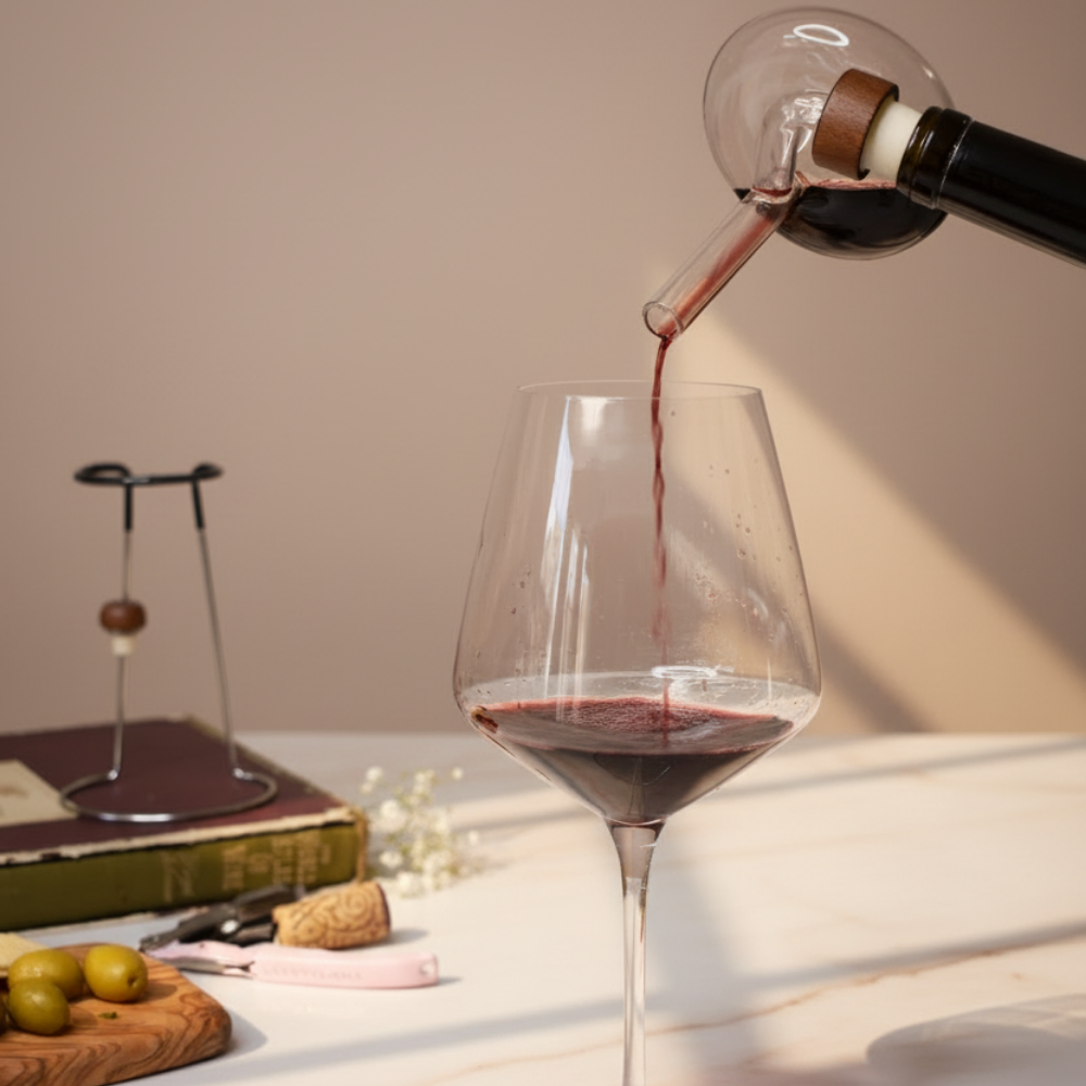 Mini Decanter on Bottle