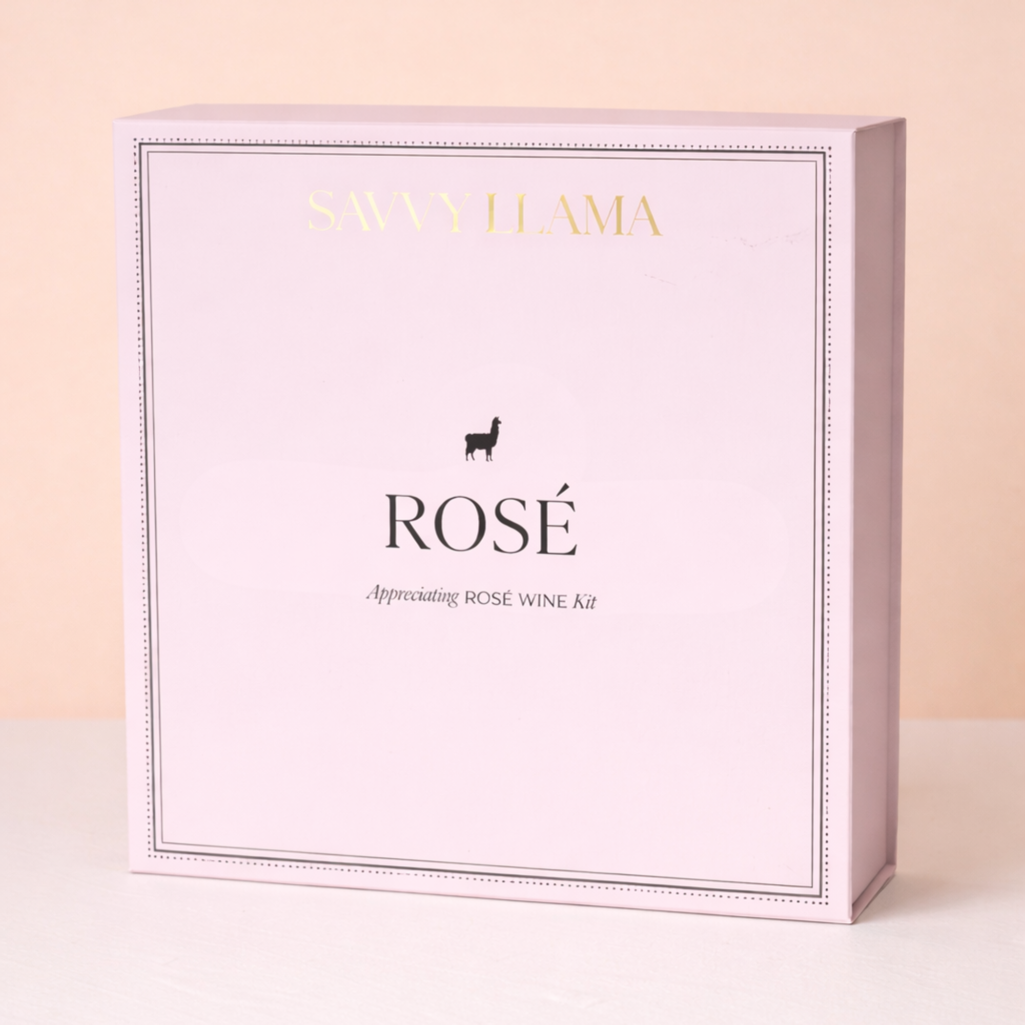 Savvy Llama Wine Confidence Program Rosé guided party kit, the fifth wine tasting experience in the guided wine membership for women who want to know every wine their friends love